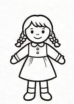a girl with a dress and a bow.webp